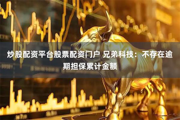 炒股配资平台股票配资门户 兄弟科技：不存在逾期担保累计金额