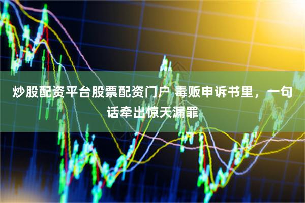 炒股配资平台股票配资门户 毒贩申诉书里，一句话牵出惊天漏罪