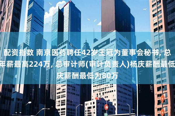 配资指数 南京医药聘任42岁王冠为董事会秘书, 总裁张靓年薪最高224万, 总审计师(审计负责人)杨庆薪酬最低为80万